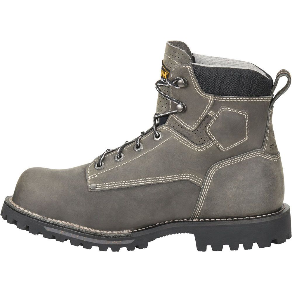Carolina Ca7532 Composite Toe Work Boots - Mens Gray Black Back View