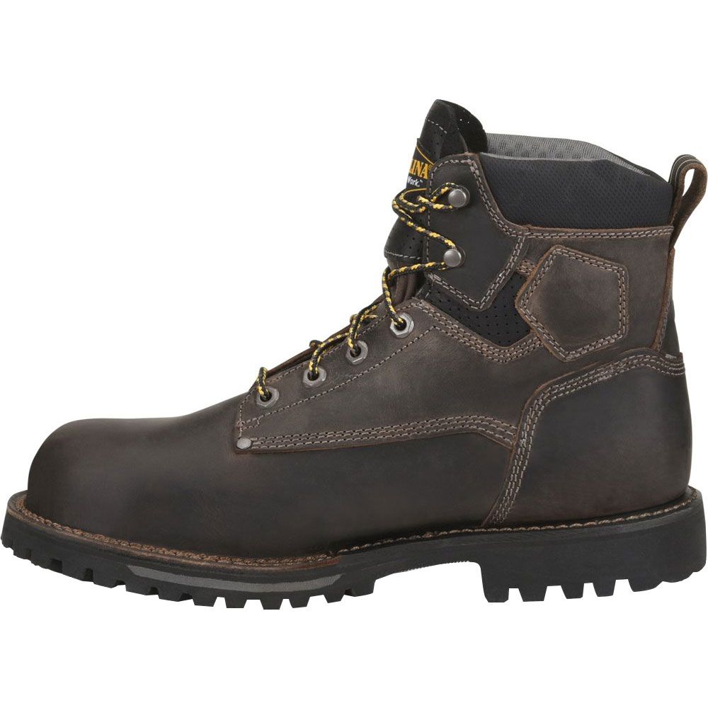 Carolina Ca7538 Composite Toe Work Boots - Mens Gray Black Back View