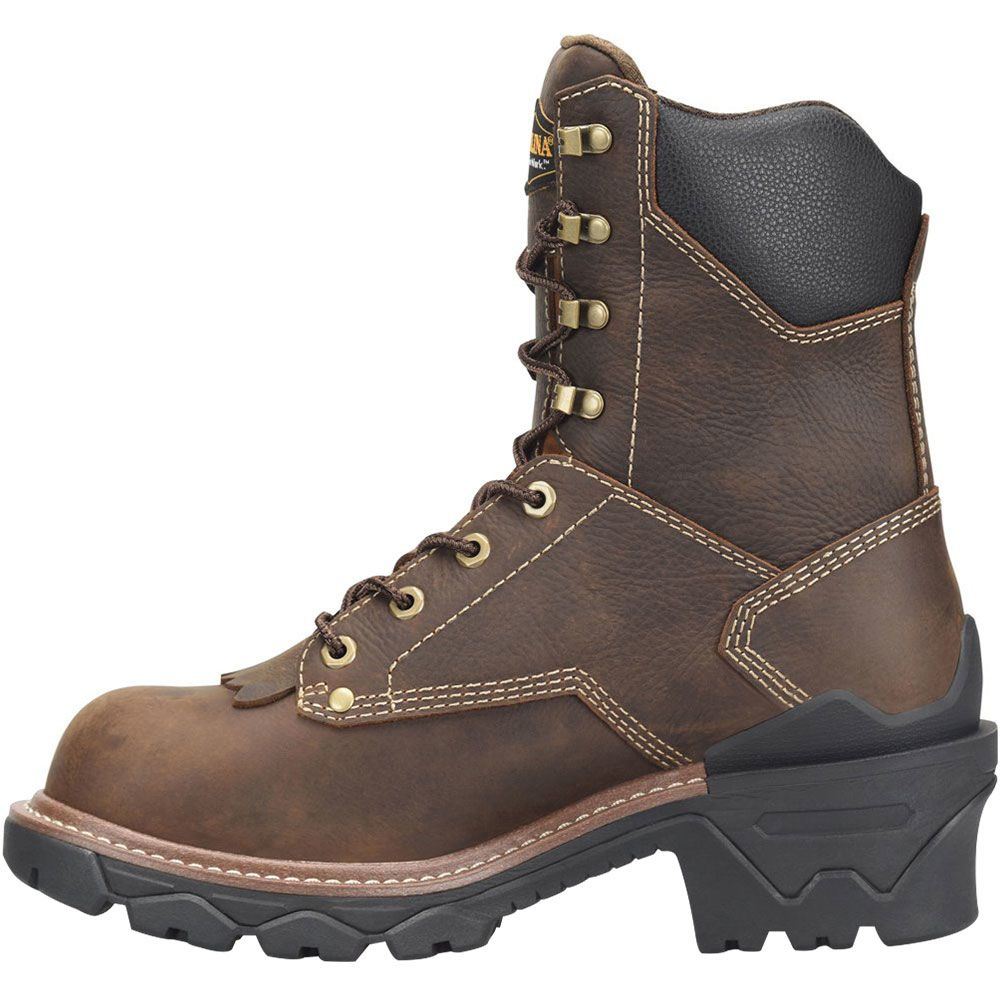 Carolina Ca7837 8" Wp Ct Composite Toe Work Boots - Mens Dark Brown Back View