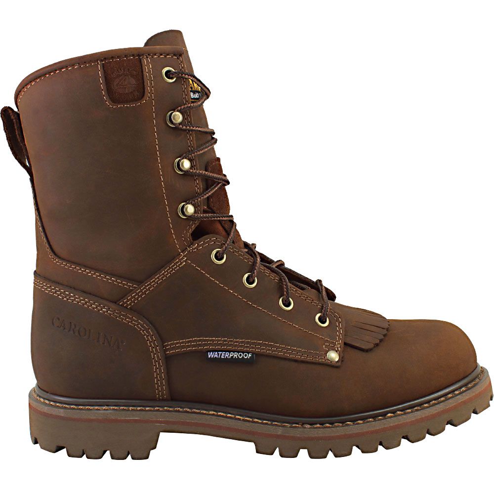 Carolina CA8028 Non-Safety Toe Work Boots - Mens Brown Side View
