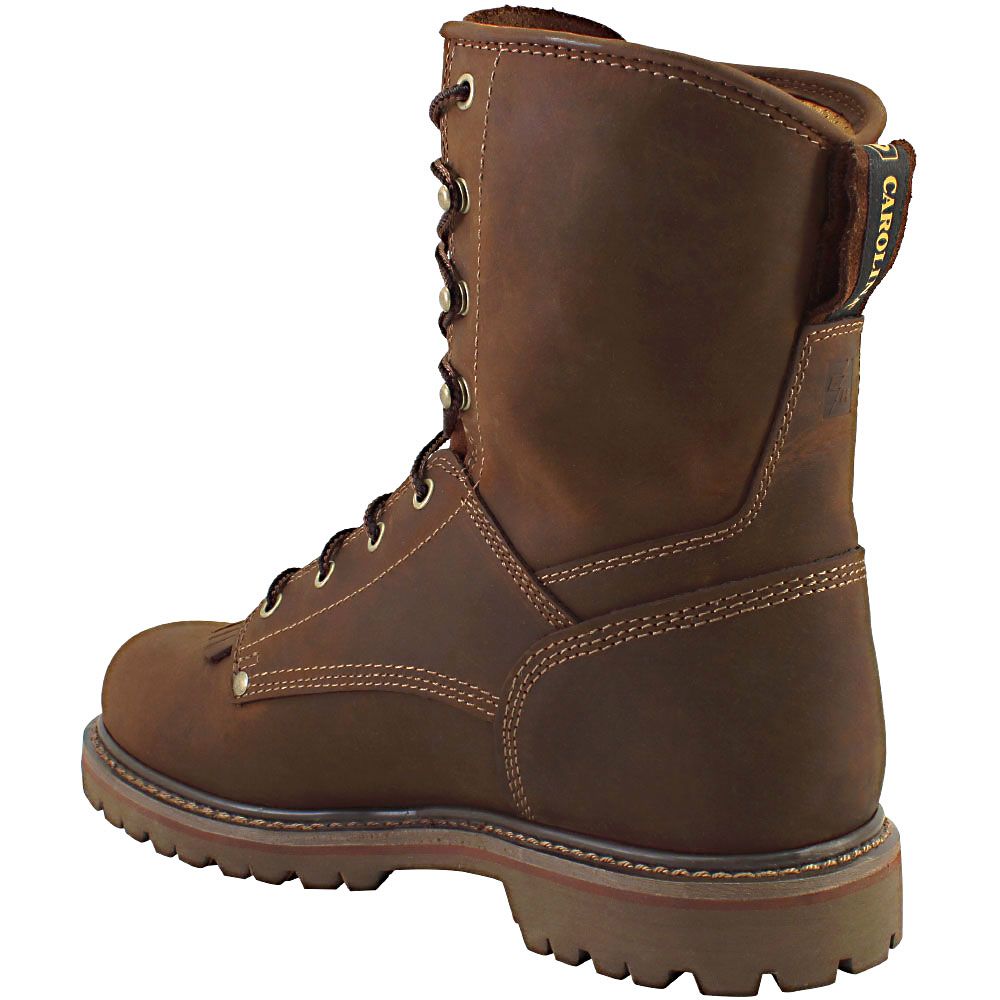 Carolina CA8028 Non-Safety Toe Work Boots - Mens Brown Back View