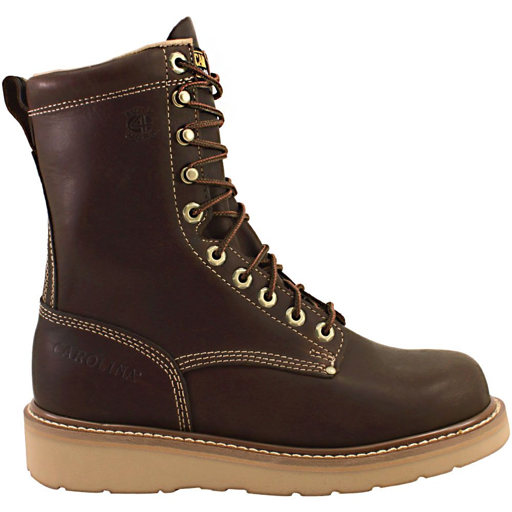 Carolina CA8049 Non-Safety Toe Work Boots - Mens Brown Side View