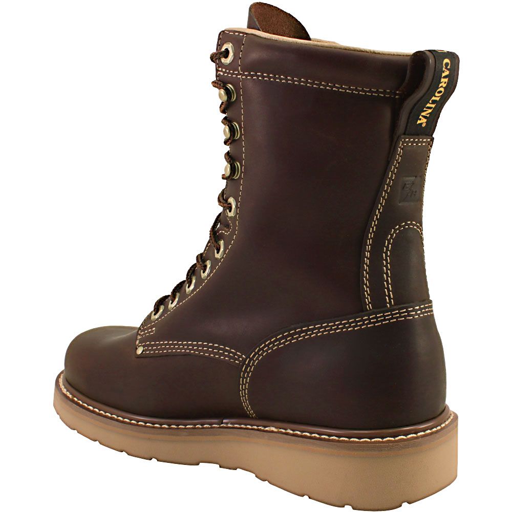 Carolina CA8049 Non-Safety Toe Work Boots - Mens Brown Back View