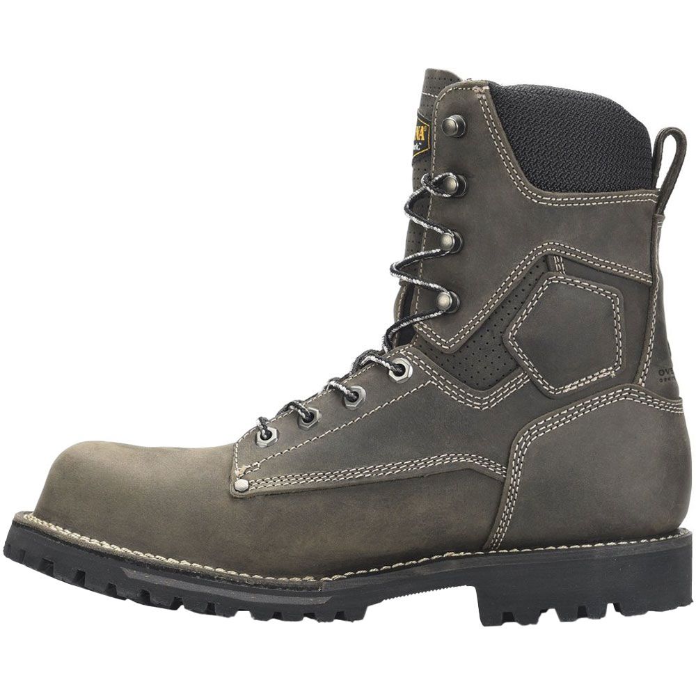 Carolina Ca8532 Composite Toe Work Boots - Mens Gray Black Back View