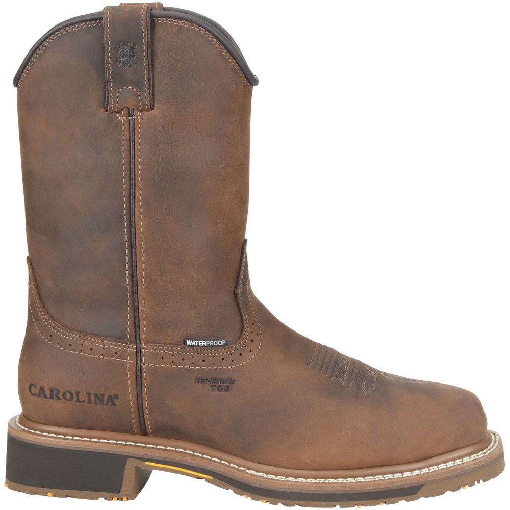 Carolina Ca8536 Composite Toe Work Boots - Mens Dark Brown Side View
