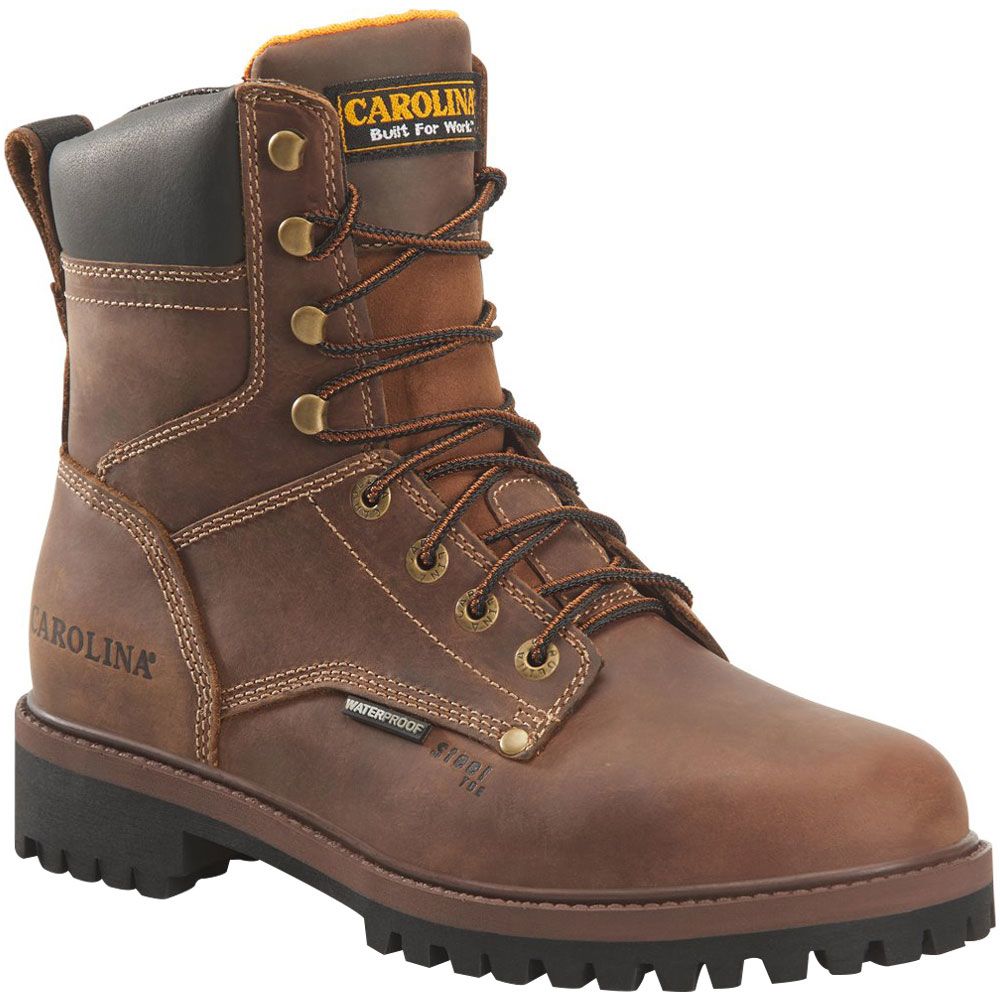Carolina CA8585 Silvanus Mens 8" Safety Toe Work Boots Dark Brown