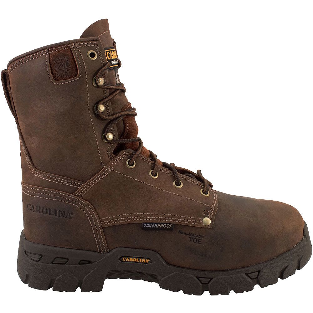 Carolina CA9582 Composite Toe Work Boots - Mens Medium Brown Side View
