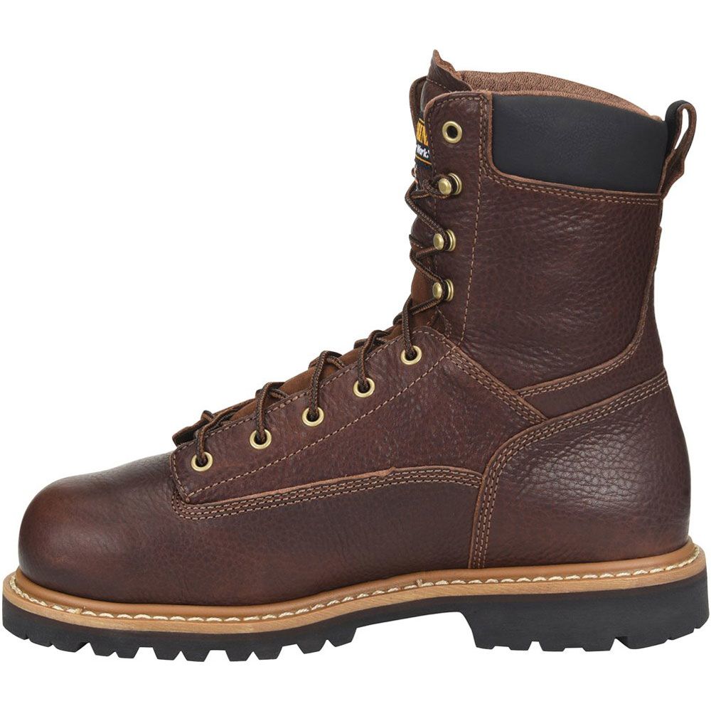 Carolina Ca9585 Composite Toe Work Boots - Mens Dark Brown Back View