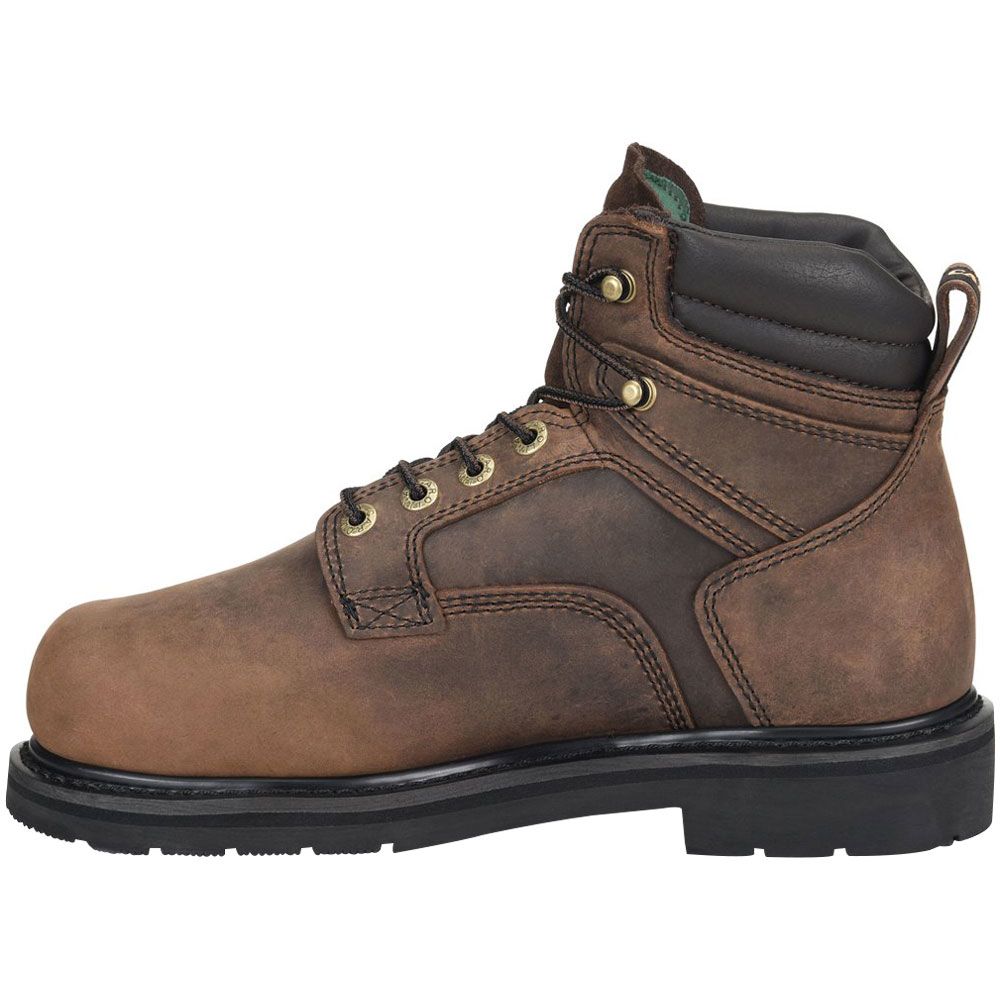 Carolina CA9599 Steel Toe Work Boots - Mens Dark Brown Back View