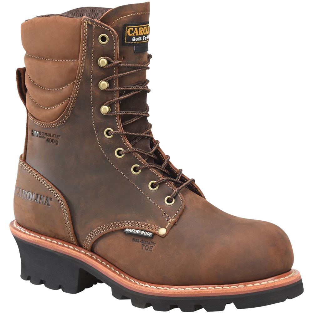 Carolina Mens 9" Wp 400g Composite Toe Work Boots - Mens Brown