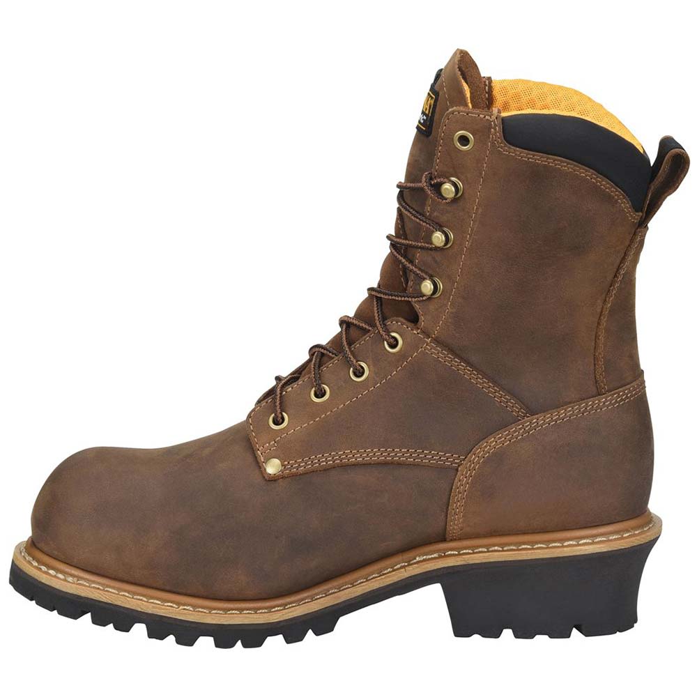 Carolina Ca9851 Composite Toe Work Boots - Mens Dark Brown Back View