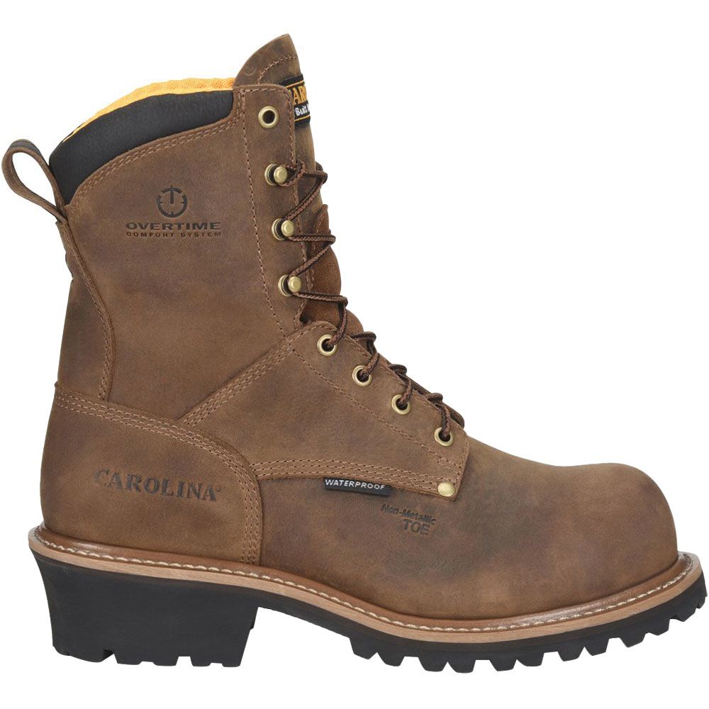 Carolina Ca9852 Composite Toe Work Boots - Mens Dark Brown Side View
