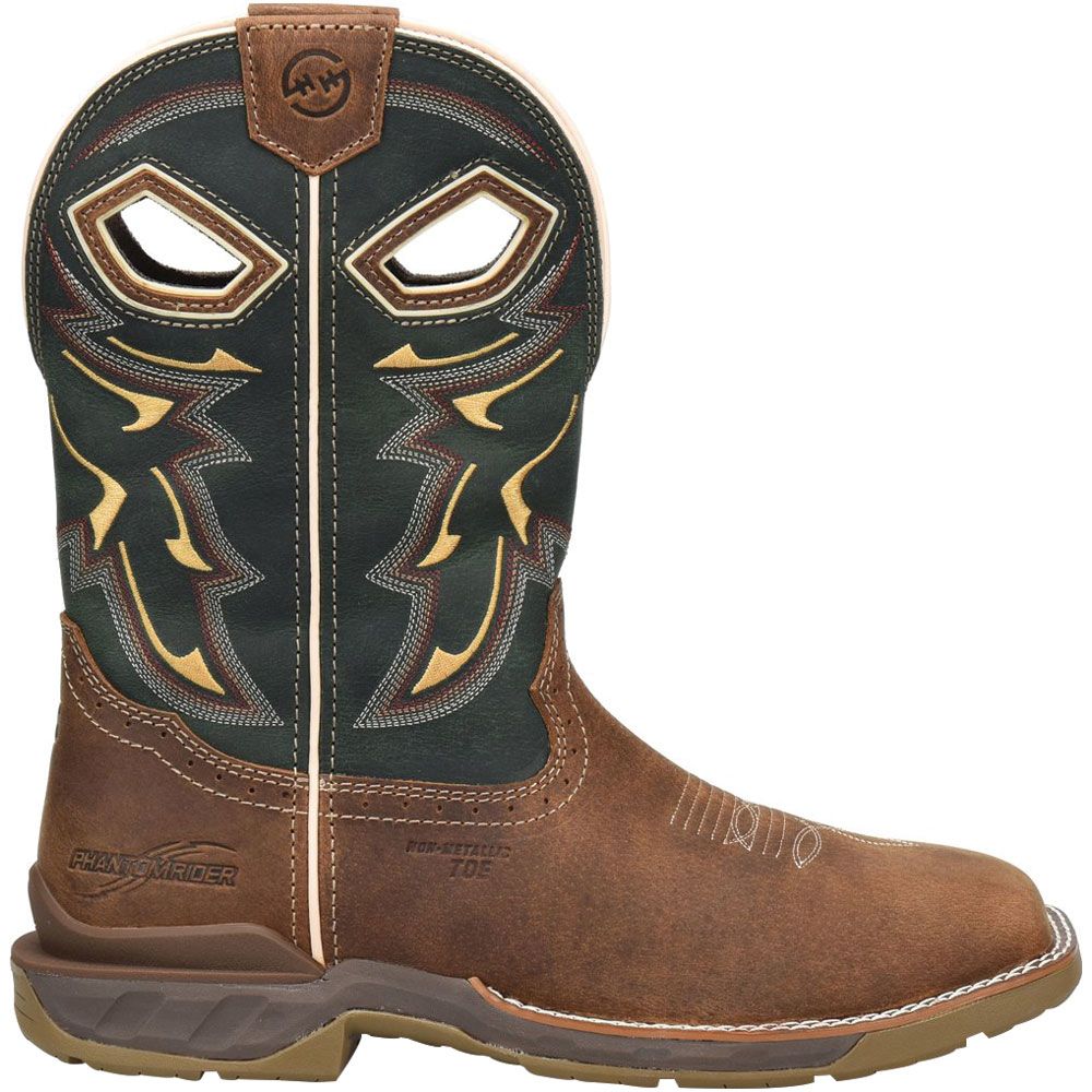 Double H DH5356 Mens Kerrick Roper Comp Toe Work Boots Brown Side View