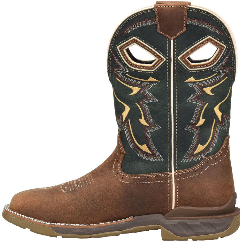 Double H DH5356 Mens Kerrick Roper Comp Toe Work Boots Brown Back View
