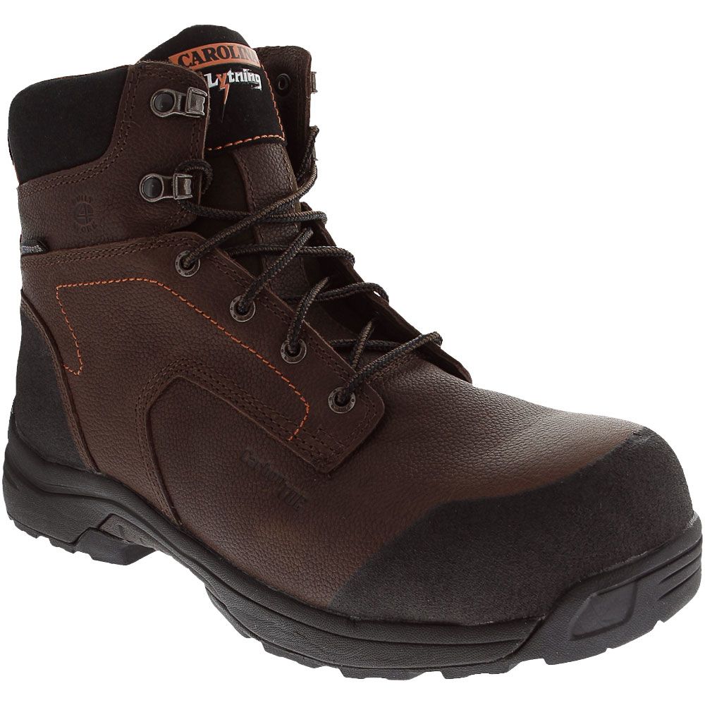 Carolina LT650 Mens Lytning Comp Toe Safety Work Boots  Dark Brown