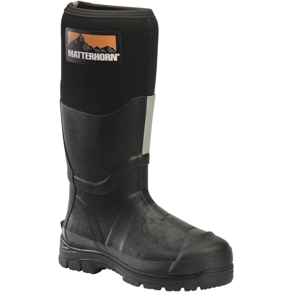 Matterhorn MT202 15" Metguard Safety Toe Work Boots - Mens Black