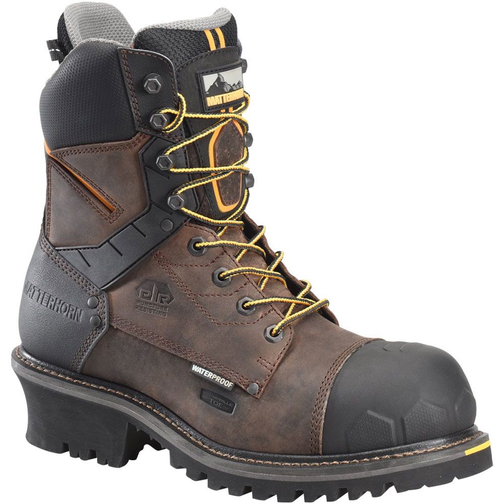 Matterhorn MT2558 Composite Toe Work Boots - Mens Dark Brown