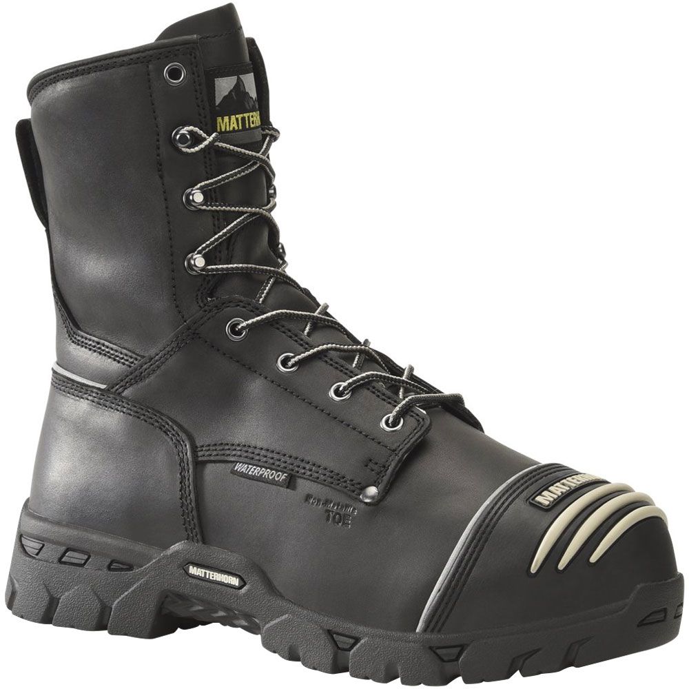 Matterhorn MT801 8" Wp Metguard Work Boots - Mens Black