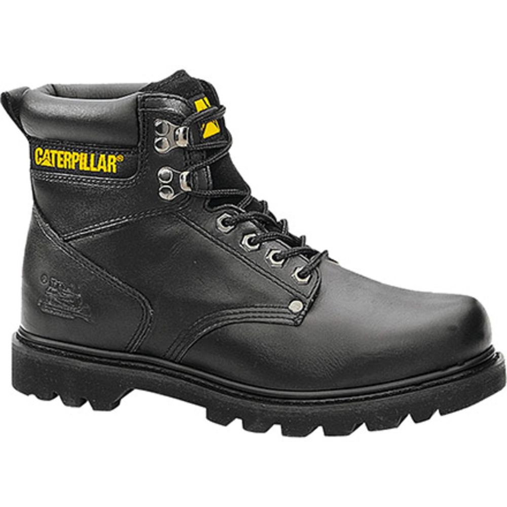 Caterpillar Footwear Second Shift Work Boots - Mens Black