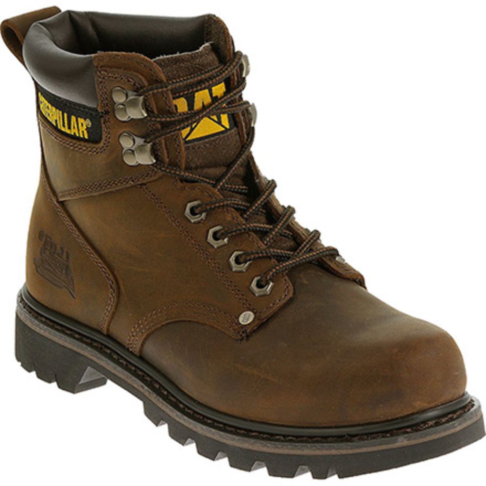 Caterpillar Footwear Second Shift Work Boots - Mens Dark Brown