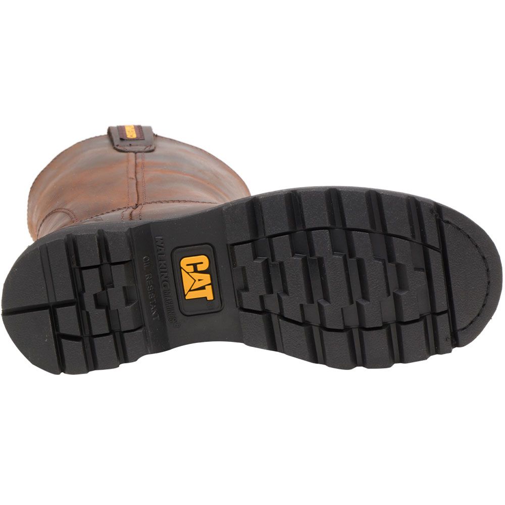 Caterpillar Footwear Revolver Non-Safety Toe Work Boots - Mens Brown Sole View