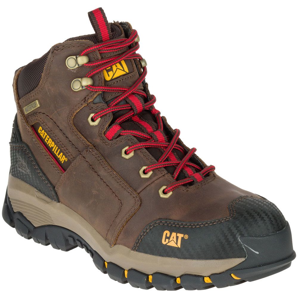 Caterpillar Footwear Navigator Soft Toe Work Boots - Mens Brown