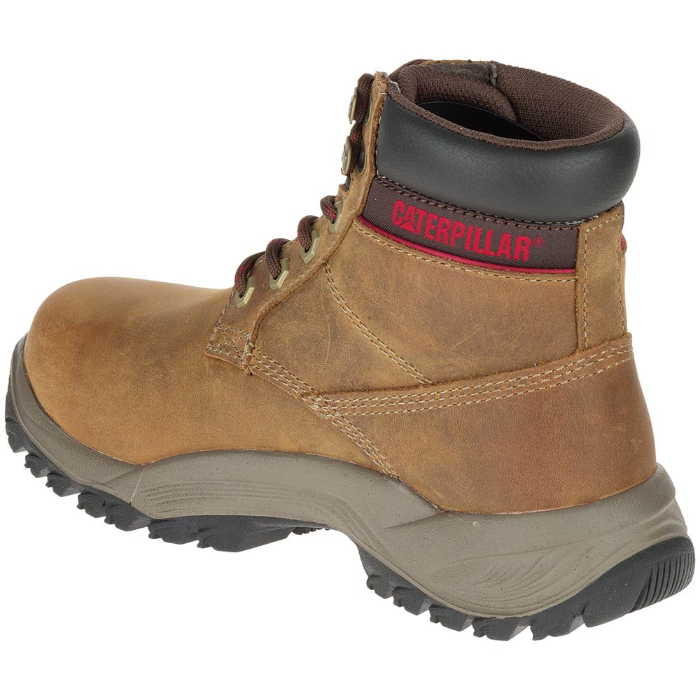 Caterpillar Footwear Dryverse Soft Toe Work Boots - Womens Brown Back View