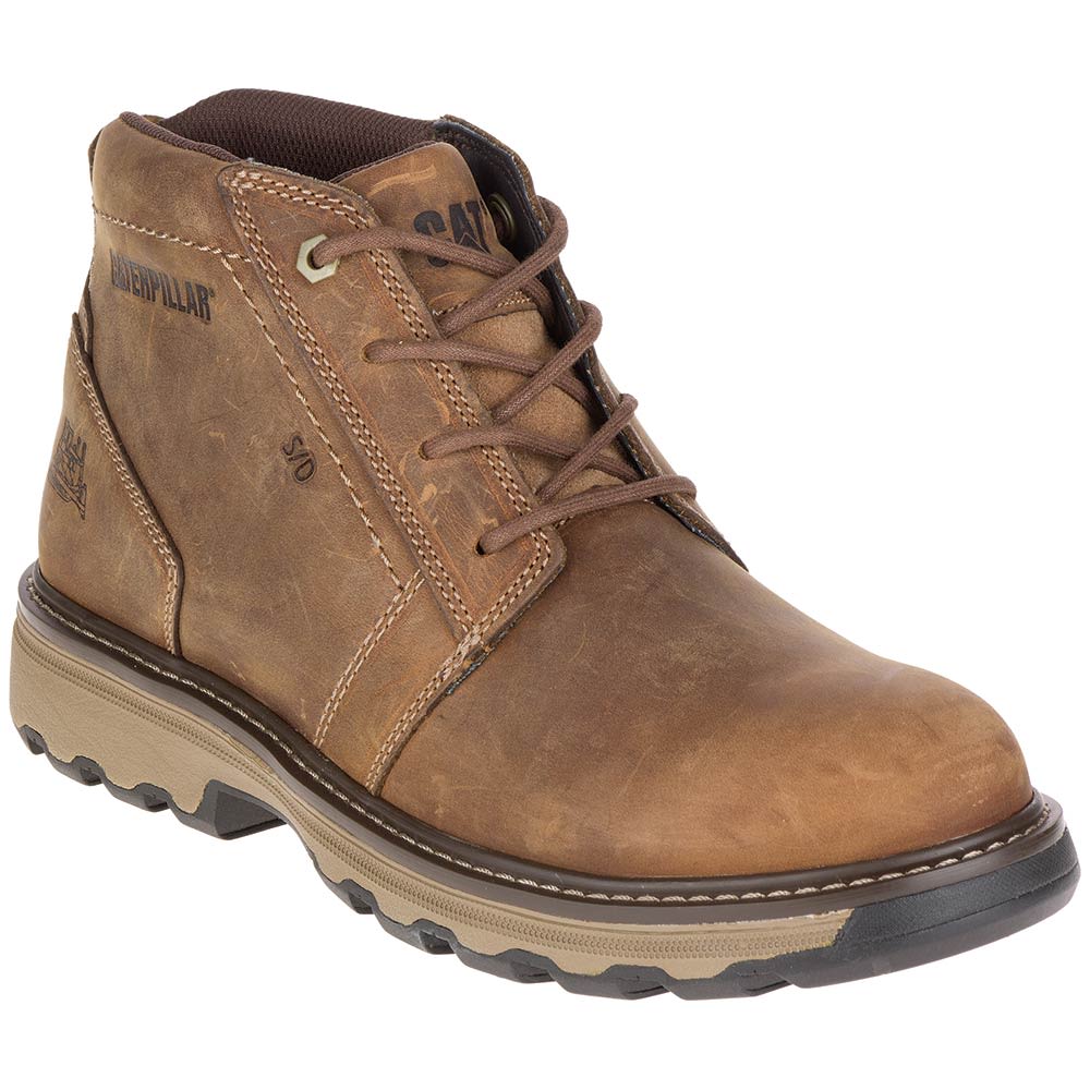 Caterpillar Footwear Parker Non-Safety Toe Work Boots - Mens Dark Beige