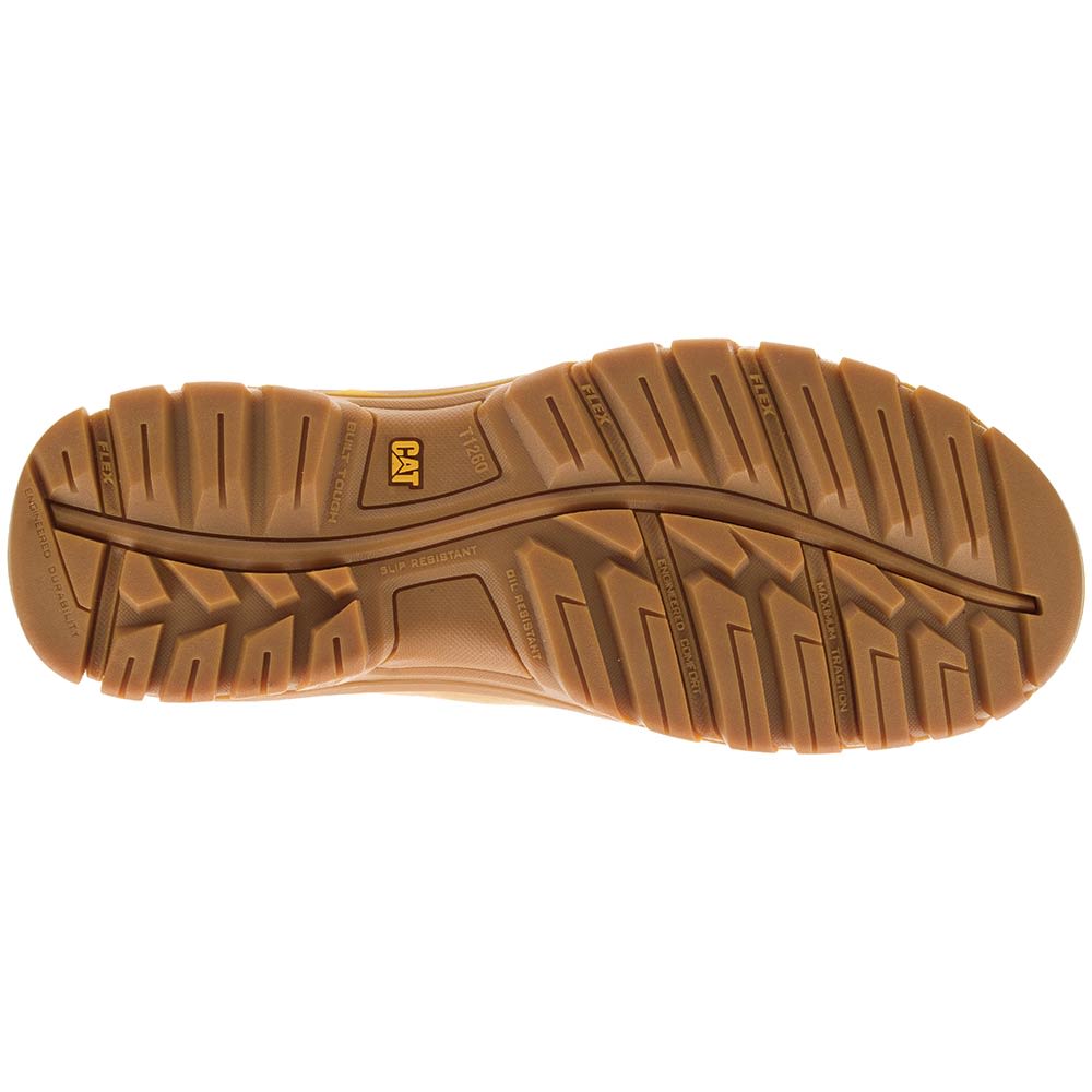 Caterpillar Footwear Outline Non-Safety Toe Work Boots - Mens Wheat Sole View