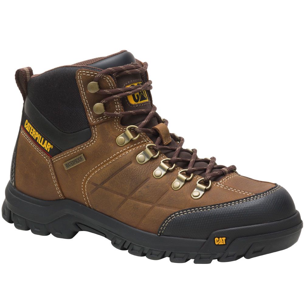 Caterpillar Footwear Threshold Wp Work Boots - Mens Real Brown