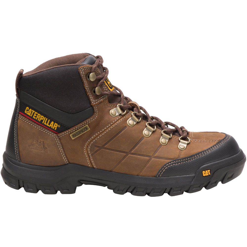 'Caterpillar Footwear Threshold Wp Work Boots - Mens Real Brown