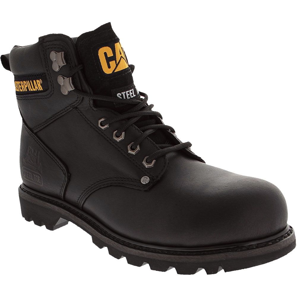 Caterpillar Footwear Second Shift Steel Toe Work Boots - Mens Black