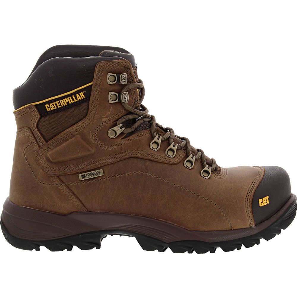 'Caterpillar Footwear Diagnostic Hi Steel Toe Work Boots - Mens Brown