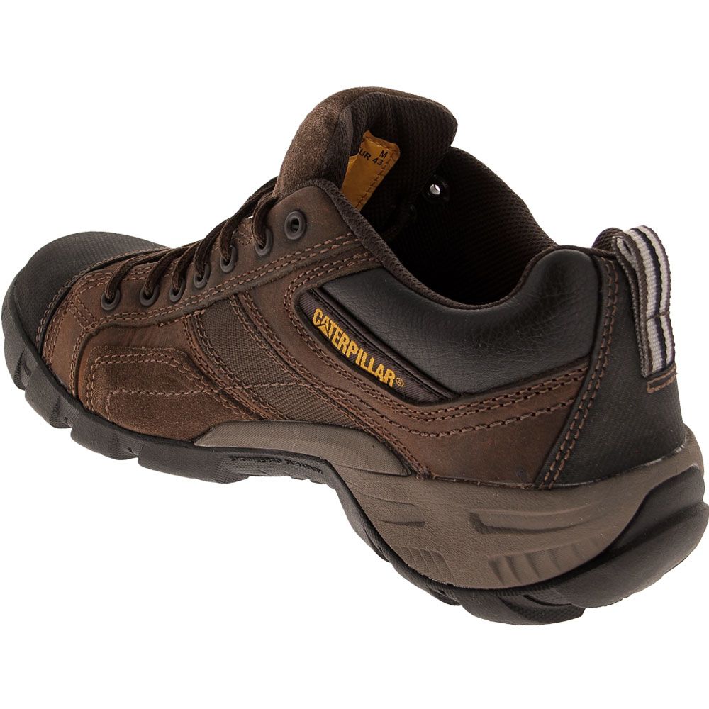 Caterpillar Footwear Argon Composite Toe Work Shoes - Mens Brown Back View