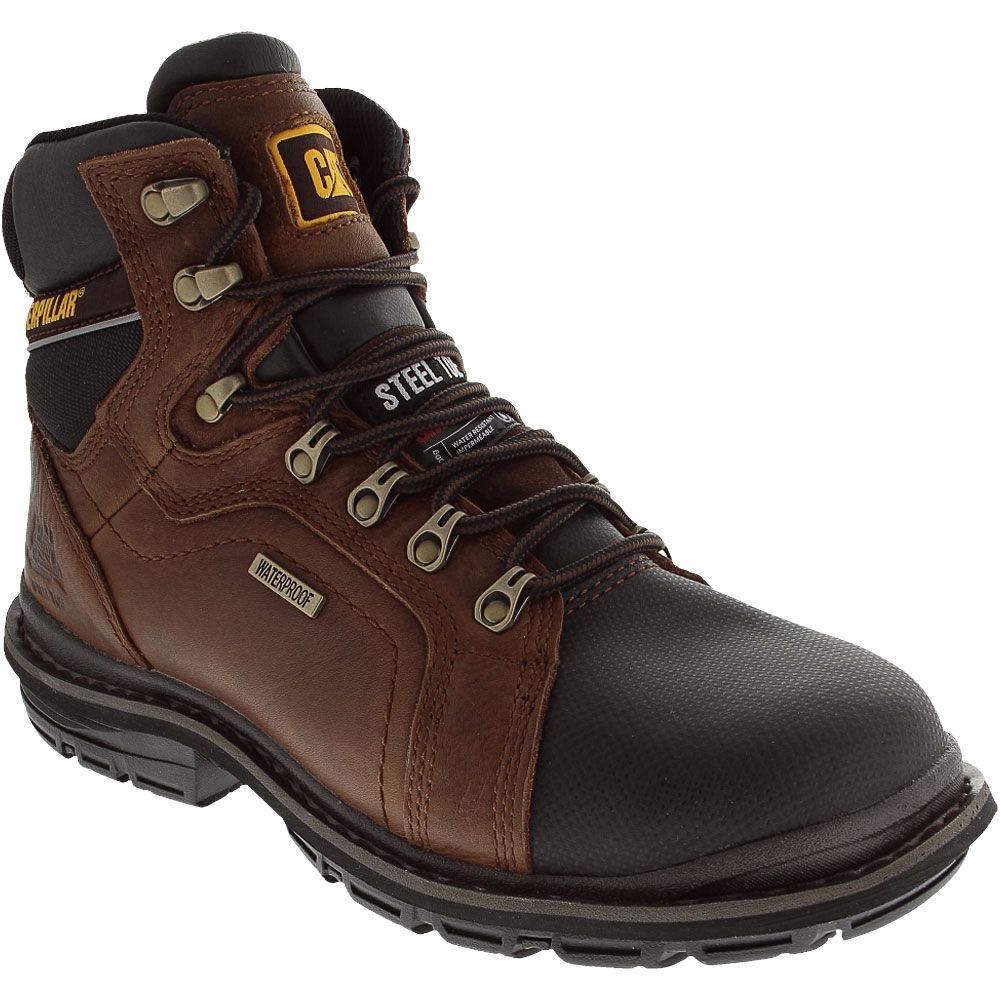 Caterpillar Footwear Manifold Steel Toe Work Boots - Mens Brown