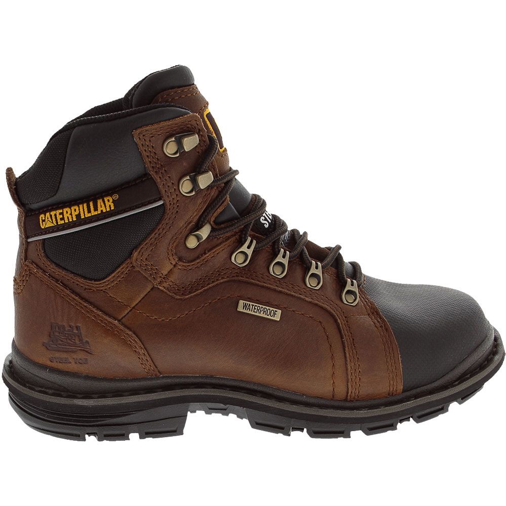 'Caterpillar Footwear Manifold Steel Toe Work Boots - Mens Brown