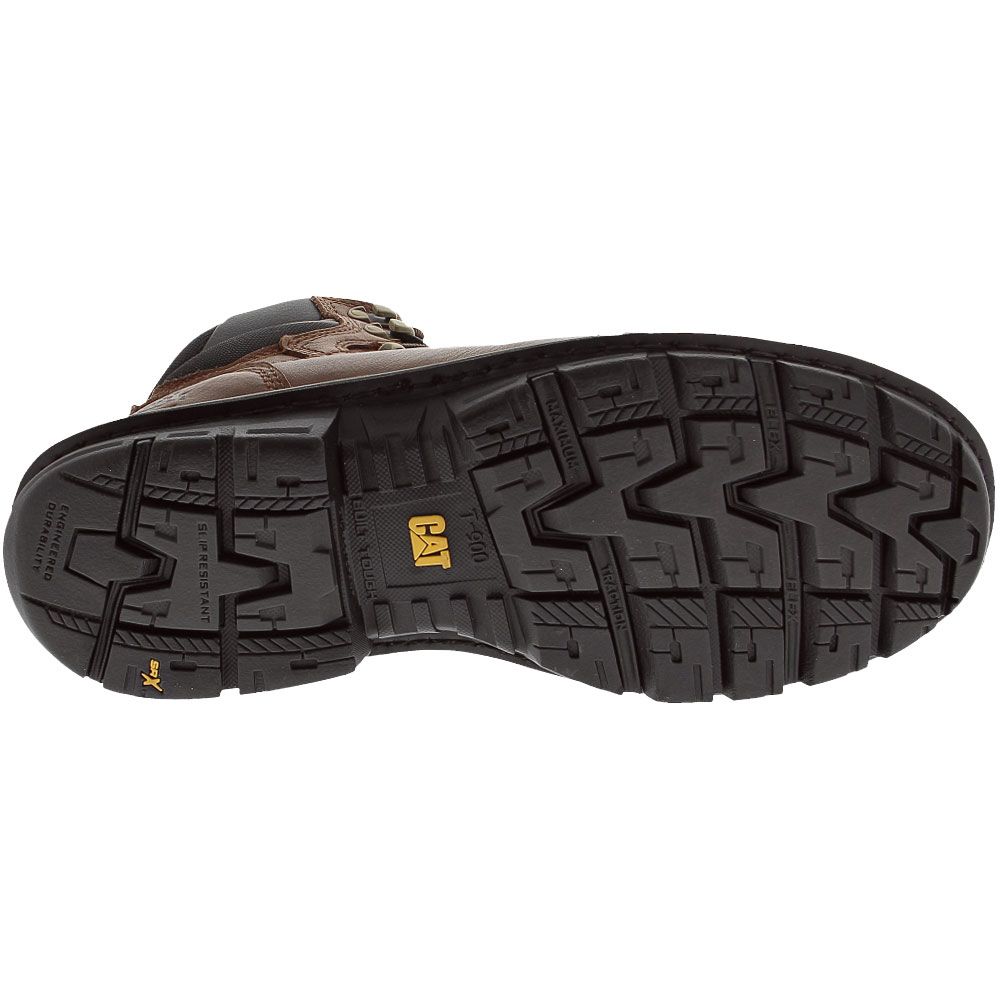 Caterpillar Footwear Manifold Steel Toe Work Boots - Mens Brown Sole View