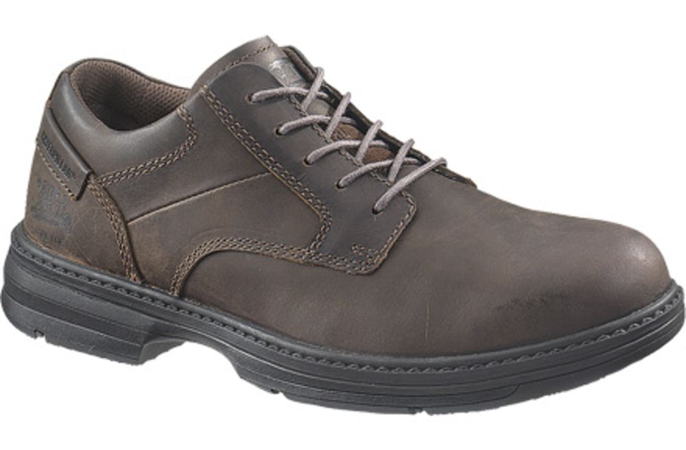 Caterpillar Footwear Oversee Steel Toe Work Shoes - Mens Dark Brown
