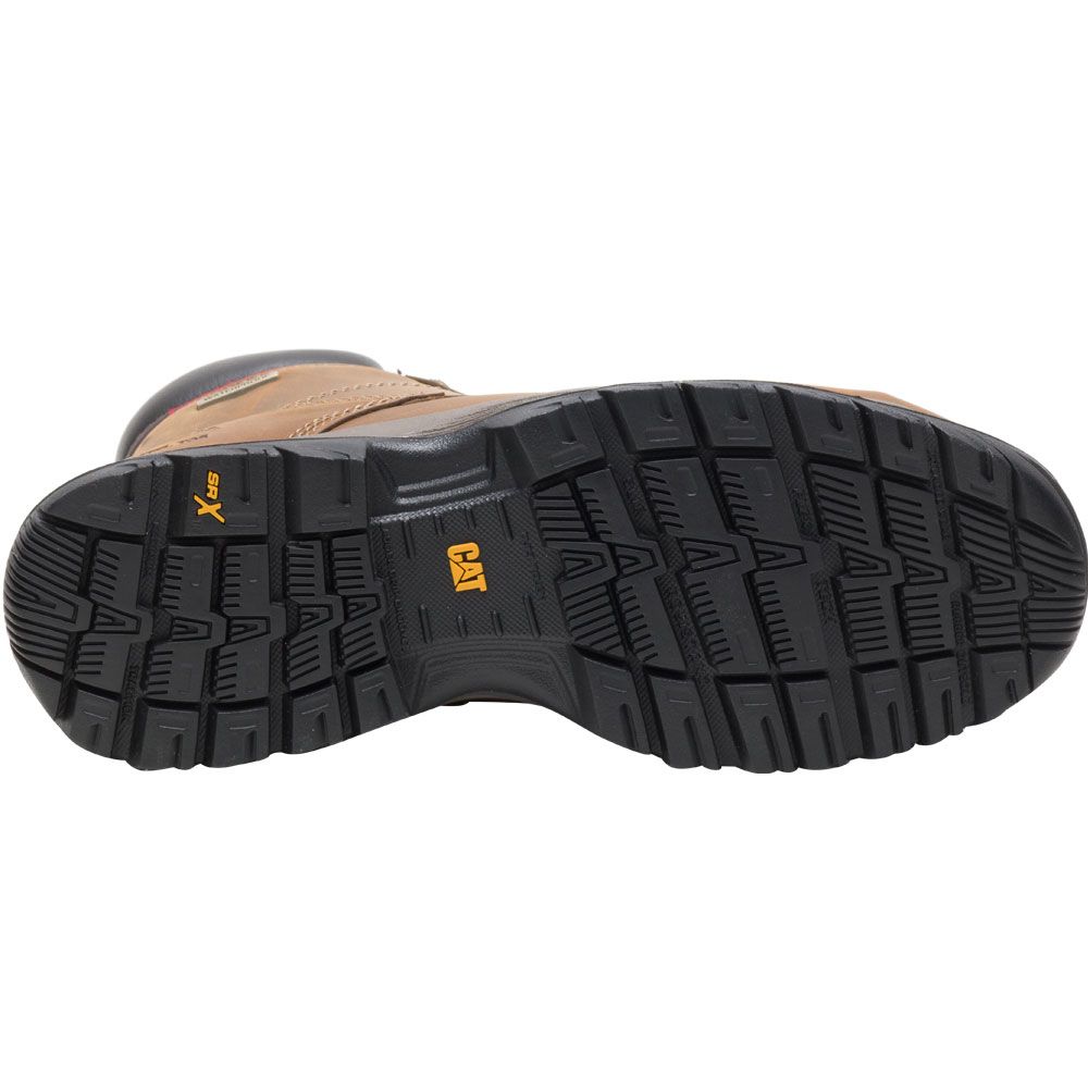 Caterpillar Footwear Dryverse 6in Steel Toe Work Boots - Womens Dark Brown Sole View