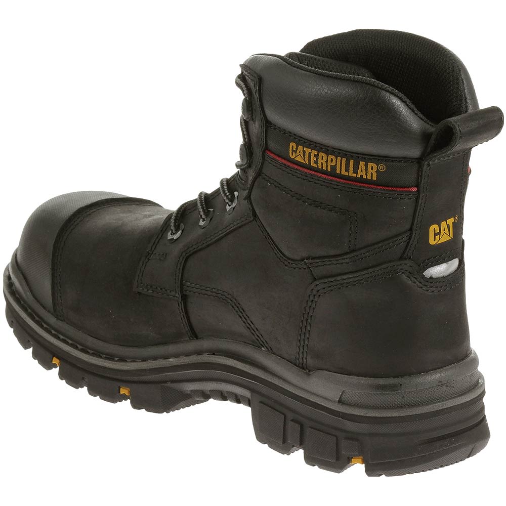 Caterpillar Footwear Rasp Composite Toe Work Boots - Mens Black Back View