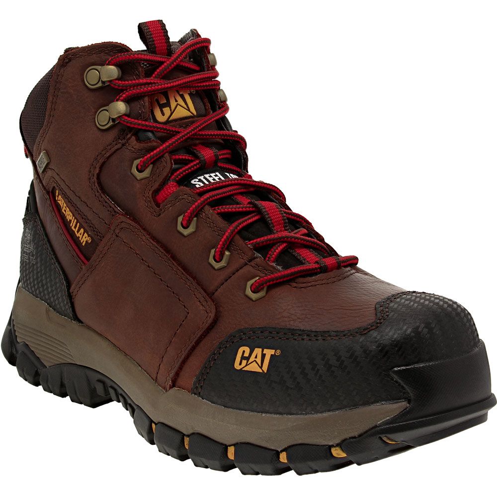 Caterpillar Footwear Navigator Steel Toe Work Boots - Mens Clay