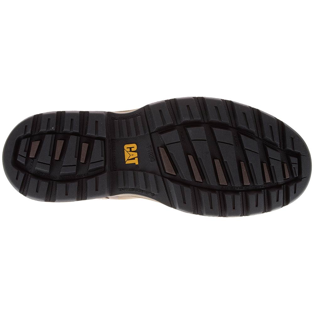 Caterpillar Footwear Parker Safety Toe Work Boots - Mens Dark Beige Sole View