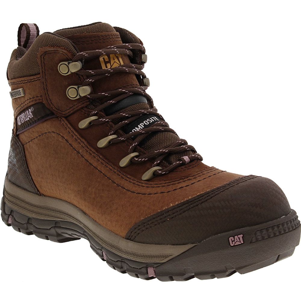 Caterpillar Footwear Ally WP Composite Toe Work Boots - Womens Brown