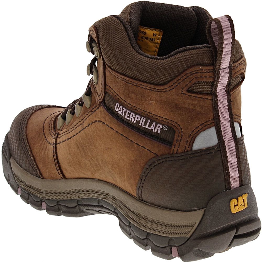 Caterpillar Footwear Ally WP Composite Toe Work Boots - Womens Brown Back View