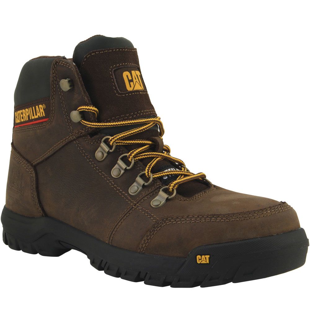 Caterpillar Footwear Outline Safety Toe Work Boots - Mens Brown
