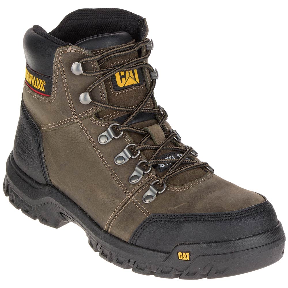 Caterpillar Footwear Outline Safety Toe Work Boots - Mens Grey