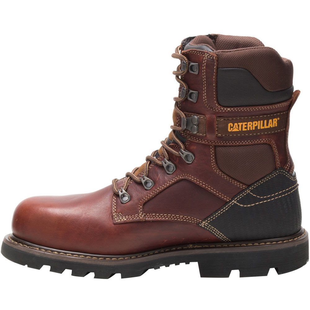 Caterpillar Footwear Indiana 2.0 St Safety Toe Work Boots - Mens Brown Back View