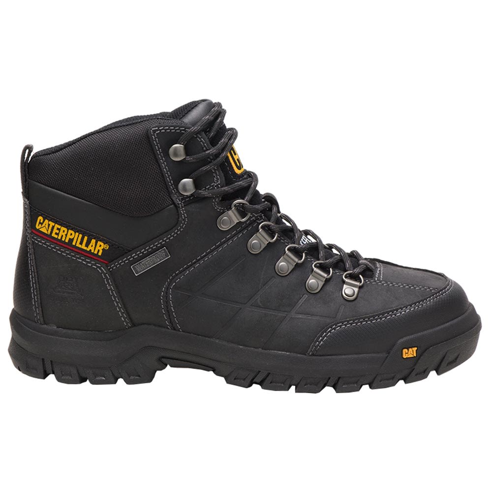 Caterpillar Footwear Threshold H2O Safety Toe Work Boots - Mens Black