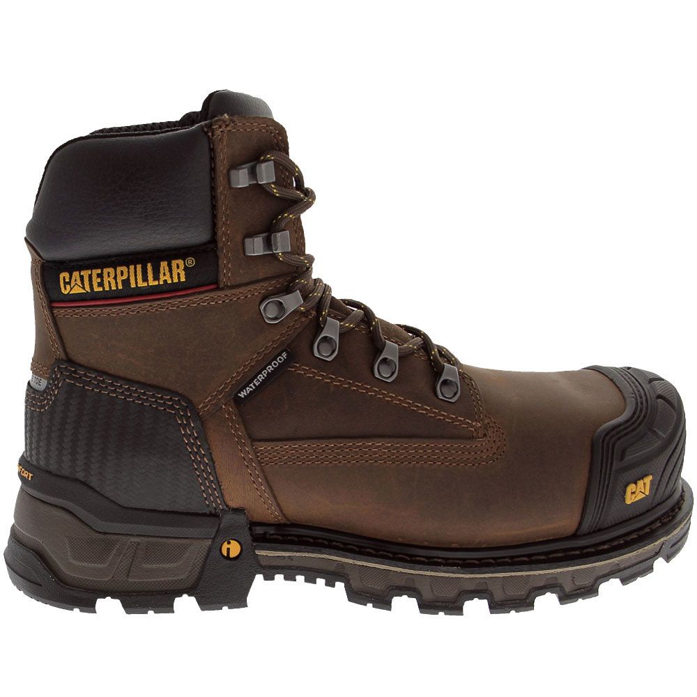 Caterpillar Footwear Excavator H2O Comp Toe Work Boots - Mens Brown