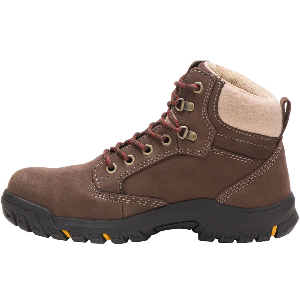 Caterpillar Footwear Tess St Safety Toe Work Boots - Womens Chocolate Back View